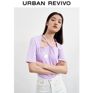 Urban Revivo Cute Cross Purple Top