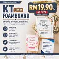 KT Board 5mm A2 Custom Print | Papan Iklan Promosi | Menu Kedai | Foam Board Display  (print only)