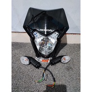 Headlamp HEADLIGHT SET CRF 150 L CRF150L SET COPOTAN MOTOR COMPLETE SPIDO SEN LIGHTS AND BRACKETS