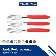 Tramontina Forks - 3 Pcs Table Forks Ipanema Red