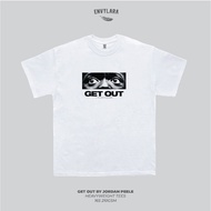 Get Out by Jordan Peele T-shirt Heavyweight Cotton Combad 16s Vintage Bootleg Movie Movie T-shirt