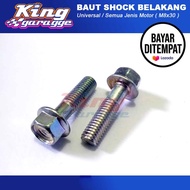 2 PCS BAUT SHOCK BELAKANG MIO J GT SOUL XEON BEAT FI VARIO 110 125 M8X30 / BAUT-BAUD SHOCK BELAKANG 