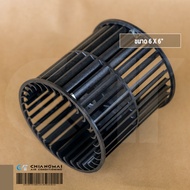 ใบพัดลมโพรงกระรอกพลาสติก ขนาด 6" x 6" ใบพัดลมคอล์ยเย็น สำหรับแอร์ตั้งแขวน / ราคาสินค้ารวมภาษีแล้ว