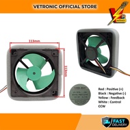 FBA11J14V Panasonic Fridge Refrigerator Fan Motor (4 WIRE) - 113MM X 113MM DC14V 0.17A