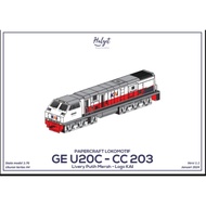 Papercraft kereta api model locomotive cc 203