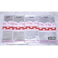 Opp Invitation Plastic 8x25/ 8.5x25/ 9x25/ 9.5x25/ 10x25/ 10.5x25/ 11x25/ 11.5x25