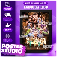 DAVID DE GEA poster photo frame includes 2 sizes for A5 tabletop (18cm x 24cm), A4 wall hanging (24c
