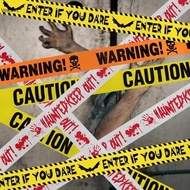6M Halloween Party Decoration Warning Tape Scary Caution Tape Roll Danger Warning Line Indoor Outdoo