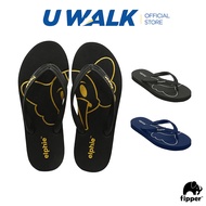 Fipper Elphie Series Unisex Rubber Slipper Selipar Getah Perempuan Lelaki | U WALK