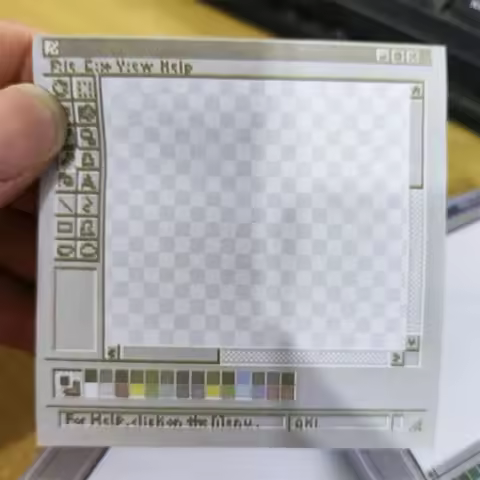 50 Sheets Retro Computer Drawing Board Shape Sticky Memo Pad Aesthetic Square Note Pad Memo Pad Pape