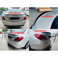 Mercedes Benz W205 C class Sedan AMG C43 C63 Renntech rear trunk boot spoiler lip bodykit body kit