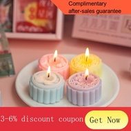 Full Moon*Mid-Autumn Festival Moon Cake Candle Aromatherapy Jade Hare Decoration Gift Box Teacher's Day Gift Fragrance H
