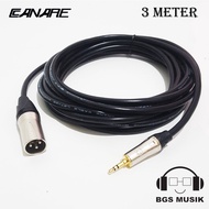 3.5mm Jack To Canon XLR Male Long Cable 3m - Mic Jack Cable
