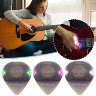 Led Glowing Guitar Pick Food-grade Plastic Guitar Touch Glowing Luminous Stringed Accessories G2l2