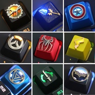 Zinc-aluminum alloy keycap knife tower cat claw CSGO chicken game mechanical keyboard light-transmitting personality key