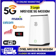 ZYXEL NR5103E 5G EE/3 LOGO HOME SIM ROUTER DUAL BAND WI-FI BROADBAND MODEM