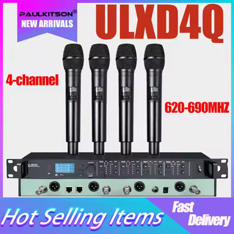 Paulkitson Professional Wireless Microphone KSM9 ULXD4Q Fit Beta58 Beta87a Dual Microfone Lapel Head