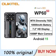 OUKITEL WP60 10000mAh Rugged Phone 7.2” HD+ Display 48GB(16+32) +512GB MTK 7025 Android 15 108MP