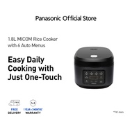 (Dec) Panasonic Fuzzy Logic 1.8L Micom Rice Cooker with 1.2mm Binchotan Coated Non-stick Inner Pot S