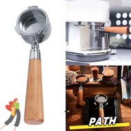 PATH 51mm Portafilter Wood Handle Espresso Coffee Accessories Home 3 Ears for Delonghi EC685