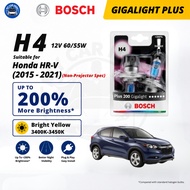 BOSCH Gigalight Plus H4 Headlight Bulb 12V 60/55W 2pcs for Honda HRV / HR-V (Year 2015-2021) Lampu D