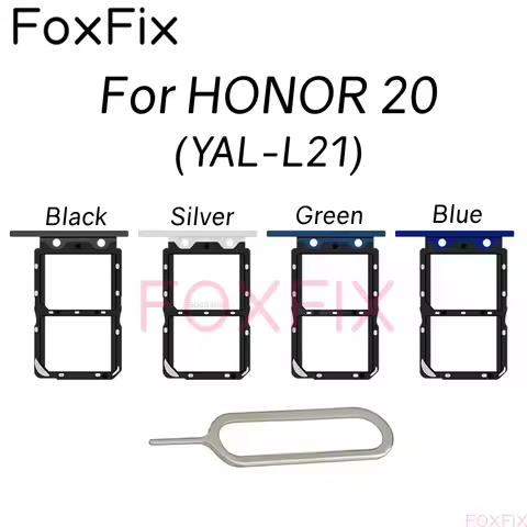 SIM Card Tray For HONOR 20 SIM Slot Holder Socket Adapter Replacement YAL-L21