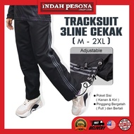𝐃𝐉 𝐒𝐩𝐨𝐫𝐭 Tracksuit Cekak 3 Line (adjustable) / Track Sport Bottom / Seluar Sukan Jalur Tepi Unisex (