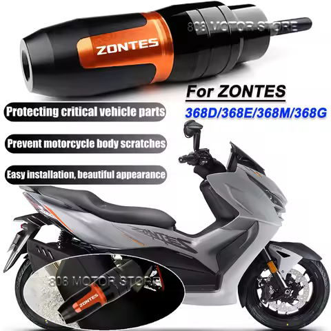 For Zontes 368e 368d 358m 368g Motorcycle CNC Accessoires Falling protection Exhaust Slider Crash