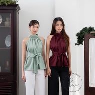 HW - Noo Ru Halter Ribbon Top - 1351 - Top ClothesWanita Tank TopWanita DN720