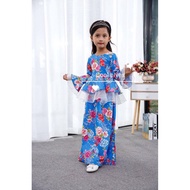 COOL ELVES FLOWER6 LACE PEPLUM COTTON RAYA.BAJU RAYA KANAK-KANAK PEREMPUAN
