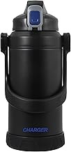 Pearl Metal HC-777 Water Bottle, Jug, Sports Jug, Sports Bottle, 6.1 fl oz (1,800 ml), Blue x Black,