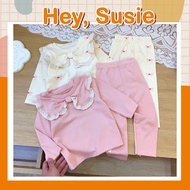 Hey Susie S031- Combo of 2 Lace Bow Collar Sets for Girls Size 8-22kg