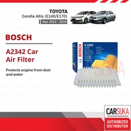 Bosch A2342 Engine Air Filter Element for Toyota Corolla Altis 1.8 2.0 VVT-i E140 E170 (2010 - 2018)