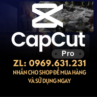 Capcut Pro Tài khoản phần mềm nâng cấp Sửa Video chuyên nghiệp Xuất Video 4K chính RIÊNG TƯ