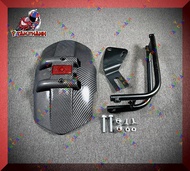 Bộ dè chắn bùn moto cacbon cho exciter winner MS10