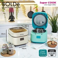 BOLDe Super Cook Less Sugar Celica Rice Cooker - Garansi Resmi