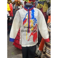 Barong for Kids PHILIPPINE FLAG Design- Buwan ng Wika