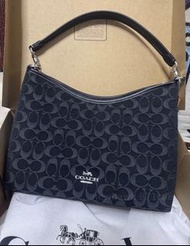 全新 COACH Laurel31 丹寧黑武士單肩斜挎女包