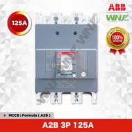 ABB MCCB Breaker A Formula Model A2B 3P 18kA Size 125 Amps (A)