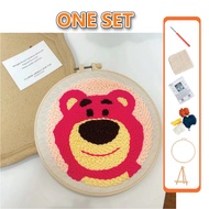 [Full Set] Embroidery Kit Sewing kit Sewing Kit Set Embroidery Kit Set Beginner Sulaman Cross Stitch