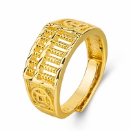 Cincin Sempoa/cincin Lelaki Abacus/cincin Emas/abacus Ring/men Ring Gold-plated