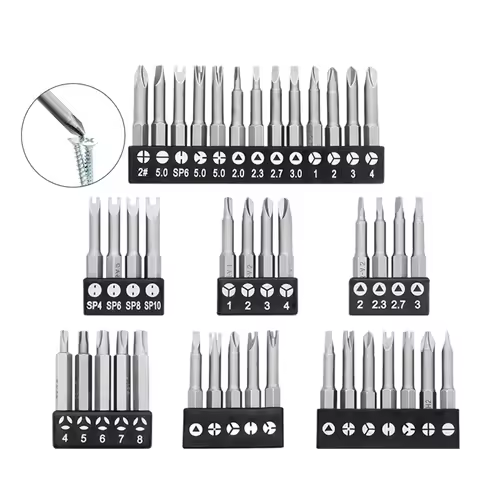 4/5/7/13PCs Special-shaped Screwdriver Bits Slotted Phillips Triangle Magnetic Batch Head Inner Cros
