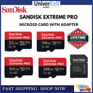 SanDisk Extreme Pro MicroSD Card With Adapter  256GB | 128GB | 64GB | 32GB || Life Time Warranty