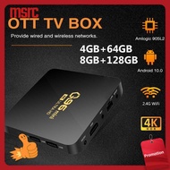 MSRC Q96 Mini Home Theater 2.4G WIFI 4K H.265 8GB+128GB Set Top Box Android 10.0 TV Box Amlogic S905L Quad Core