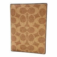 [全新] COACH 新款C LOGO拉鍊零錢袋證件護照夾(焦糖)