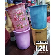 Tupperware One Touch OT Canister 1.25L Water & Air Tight Food Container Bekas Makanan Kedap Udara Tu