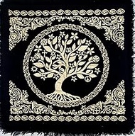 Altar Cloth Alter Tarot Witchery Supplies Celtic Tree of Life Wica Tarot Cards Table Napkins Witchcr