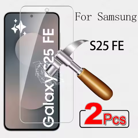 2Pcs Tempered Glass Screen Protector For Samsung Galaxy S25 FE 5G Screen Glass SamsungS25FE GalaxyS2