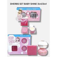 (EXP 2029) DHERBS SET SKINCARE BABY SHINE SET 3in1 beauty sets / BABY SHINE SET 2in1 (adult / teenag