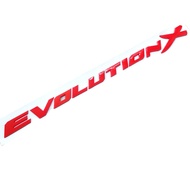 Evolution X Emblem Rear Back Badge Decal Sticker for Mitsubishi Lancer EVO Car Logo